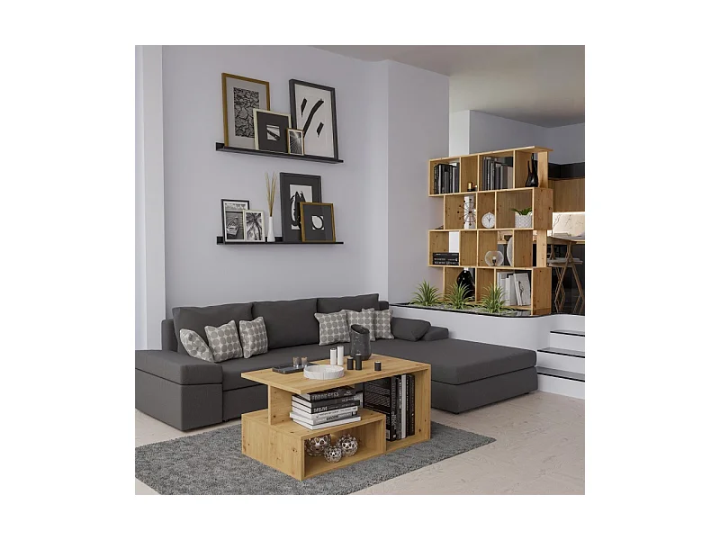 Regał Fiesta 4P | Artisan | 60x30x140 cm | Regał otwarty modułowy