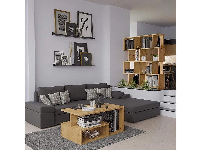 Regał Fiesta 4P | Artisan | 60x30x140 cm | Regał otwarty modułowy