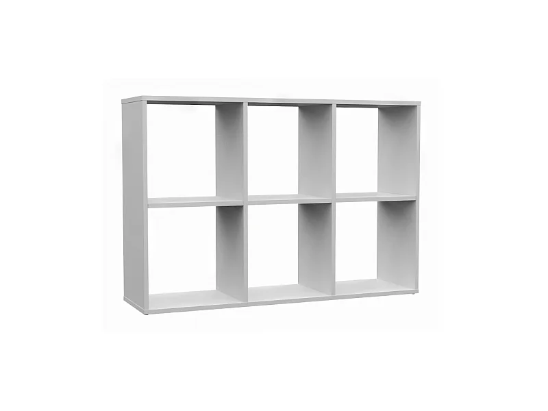 Regał Malax 2X3 | Biały | 110x30x75 cm | Regał do przechowywania