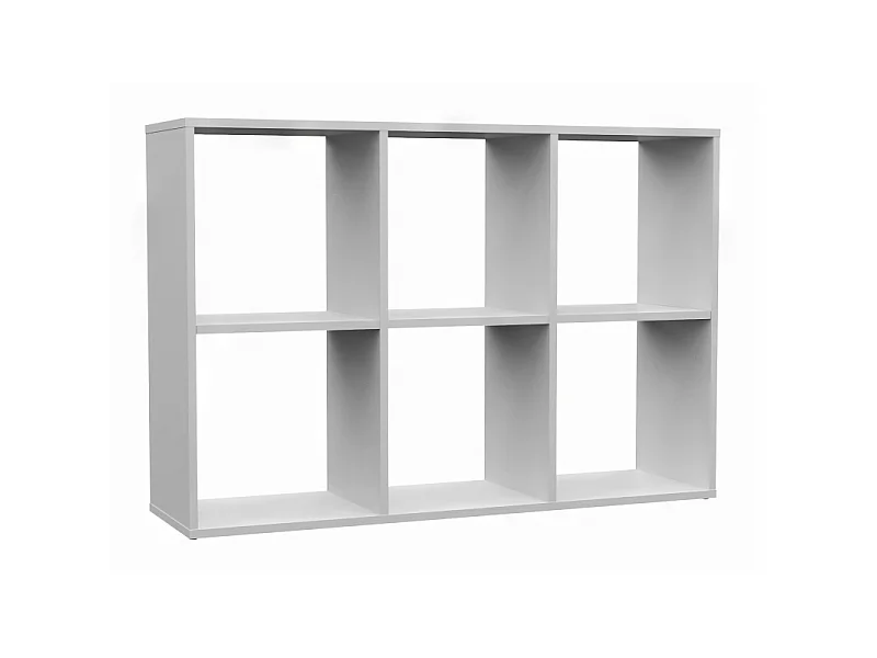 Regał Malax 2X3 | Biały | 110x30x75 cm | Regał do przechowywania