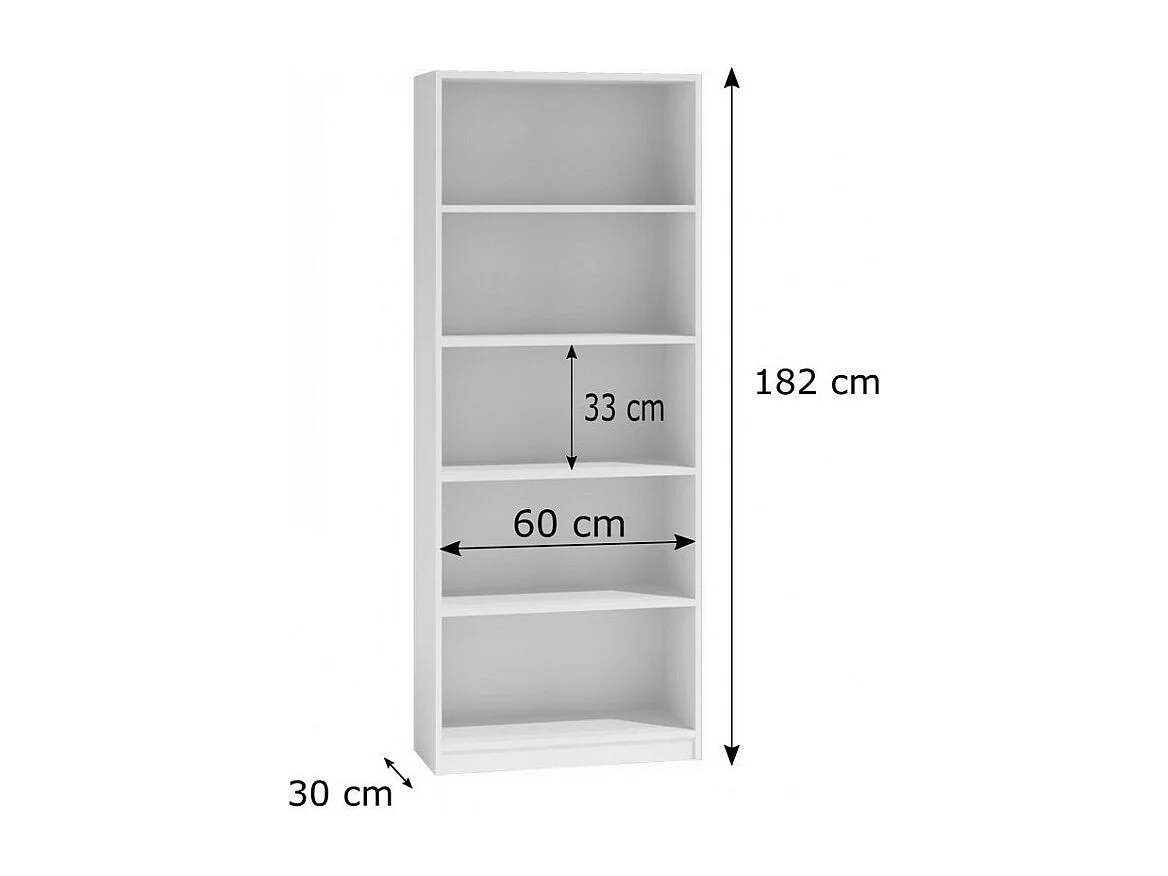 Regał Onyx R60 | Artisan | 60x30x182 cm | Książki Zabawki Segregatory