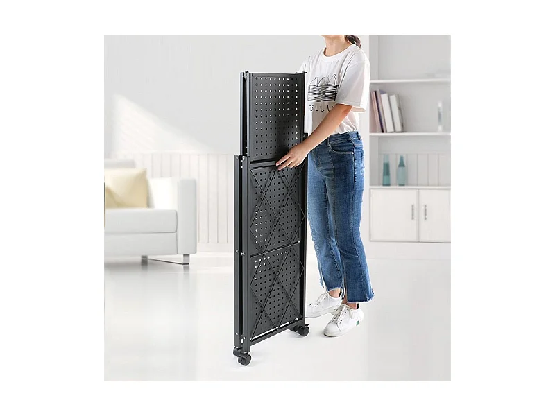 Składany Regał Magazynowy FS003 | 72x34x87 cm | Magazynowy, Kuchenny, Na Kółkach