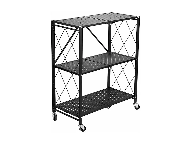 Składany Regał Magazynowy FS003 | 72x34x87 cm | Magazynowy, Kuchenny, Na Kółkach