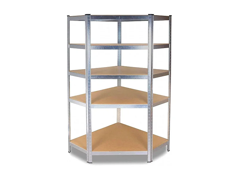 Regał Magazynowy GC9040 | Metalowy Narożny 5 Półek | 90x40x180 cm