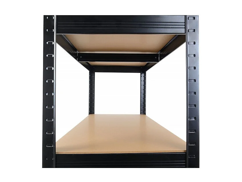 Regał Magazynowy P9030 | Czarny | 5 Półek | 90x30x180 cm