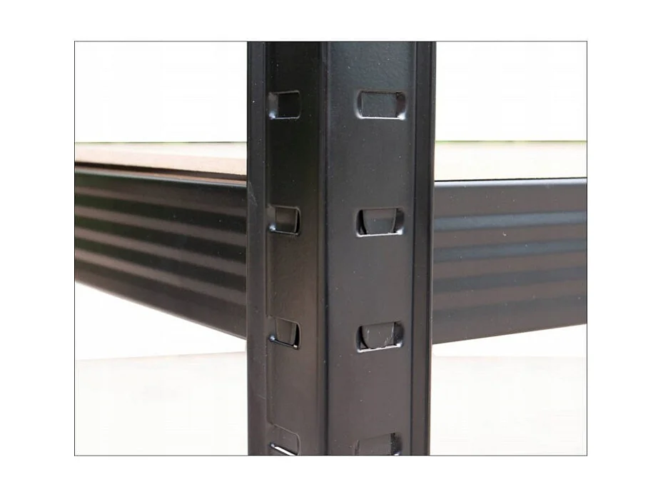 Regał Magazynowy P9030 | Czarny | 5 Półek | 90x30x180 cm