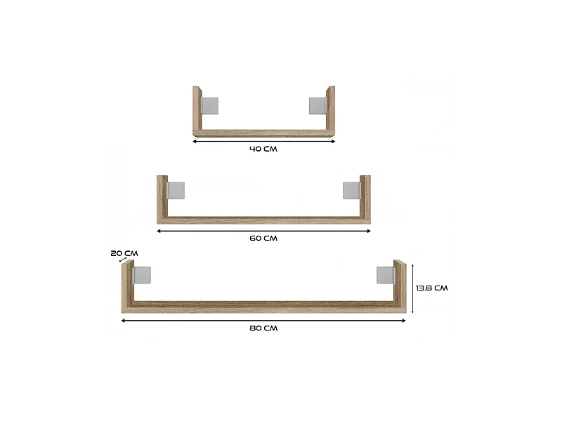 Étagère Mobi 3P SONOMA