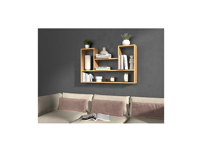 Regał wiszący Bilbao 4P | Dąb Artisan |100x16x60 cm | Regał wiszący ścienny