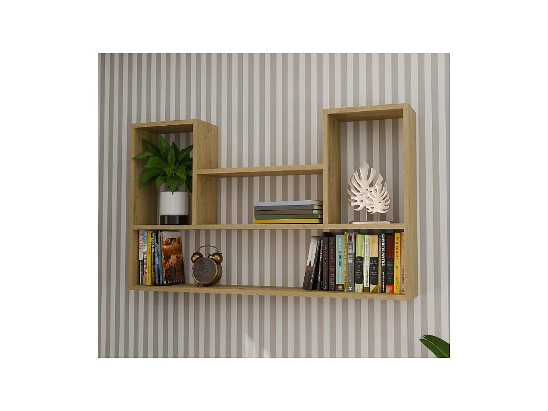 Regał wiszący Bilbao 4P | Dąb Artisan |100x16x60 cm | Regał wiszący ścienny