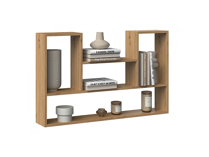 Regał wiszący Bilbao 4P | Dąb Artisan |100x16x60 cm | Regał wiszący ścienny