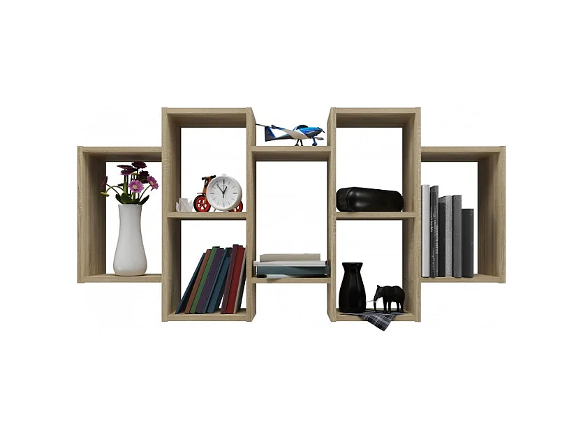 Regał Wiszący BILBAO 7.0 | Dąb Sonoma | 129.5x20x65 cm |  Regał Wiszący Ścienny