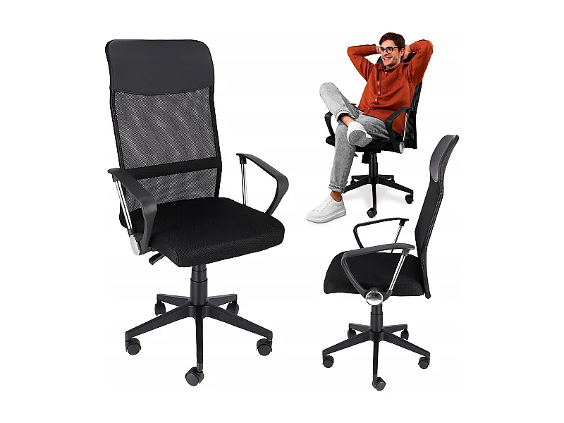 ZOOM fauteuil eco cuir noir