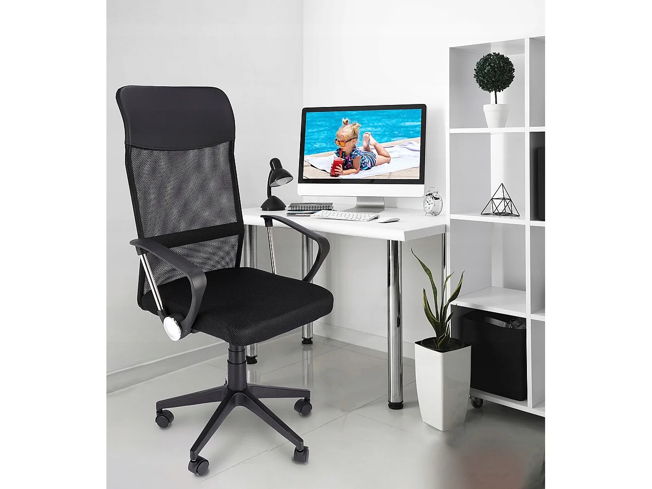 ZOOM fauteuil eco cuir noir