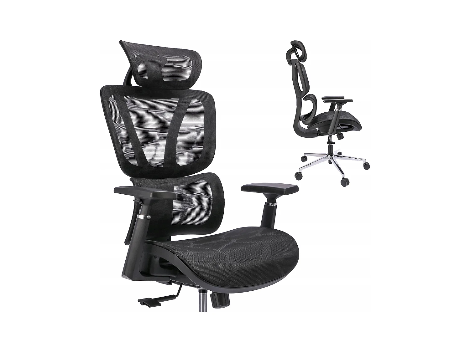 Fauteuil NEOVA noir chaise