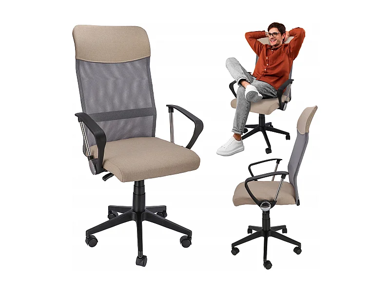 ZOOM fauteuil tissu beige