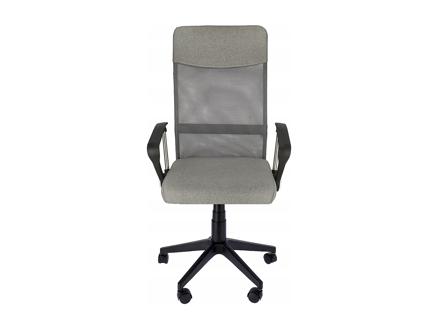 ZOOM fauteuil tissu gris mélangé