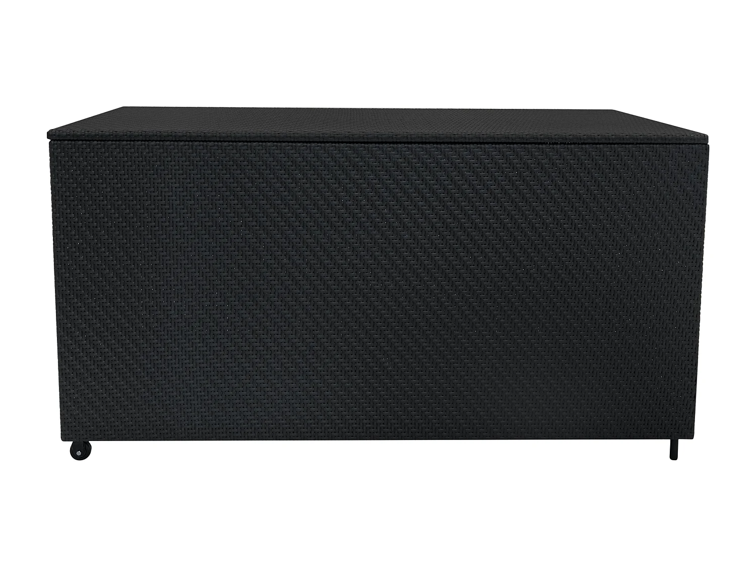 Set Modular de Ratán (7Piezas) c/ Cofre 700L Serafina (Negro)