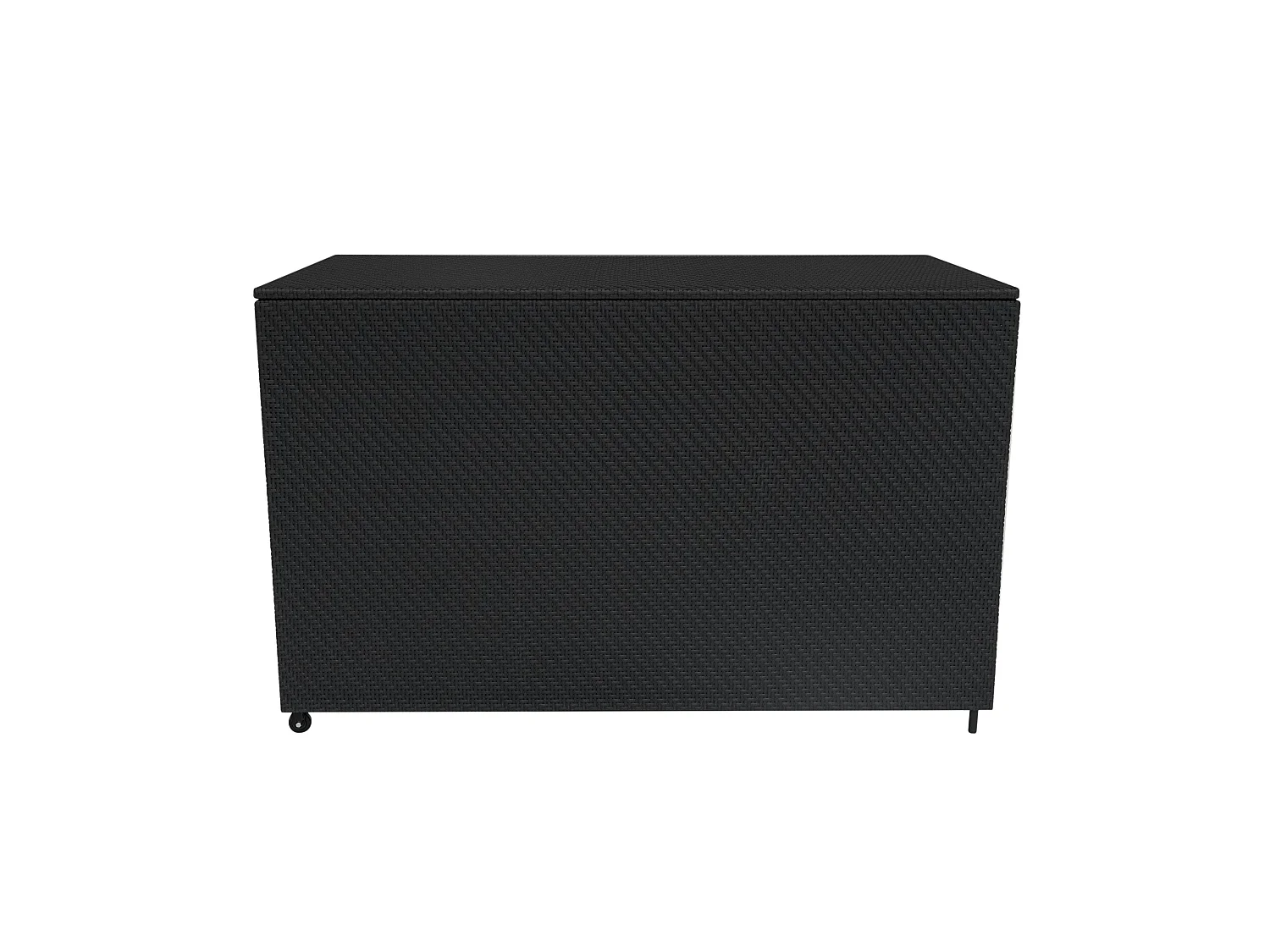 Rattan Modular 6 Piece Furniture Set & 996L Storage Box – Black