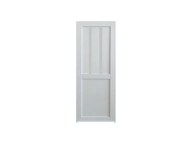 Bloc Porte Atelier 2 Panneaux Blanc H204 X L73 Poussant Droite Cotes Tableau Gd Menuiseries