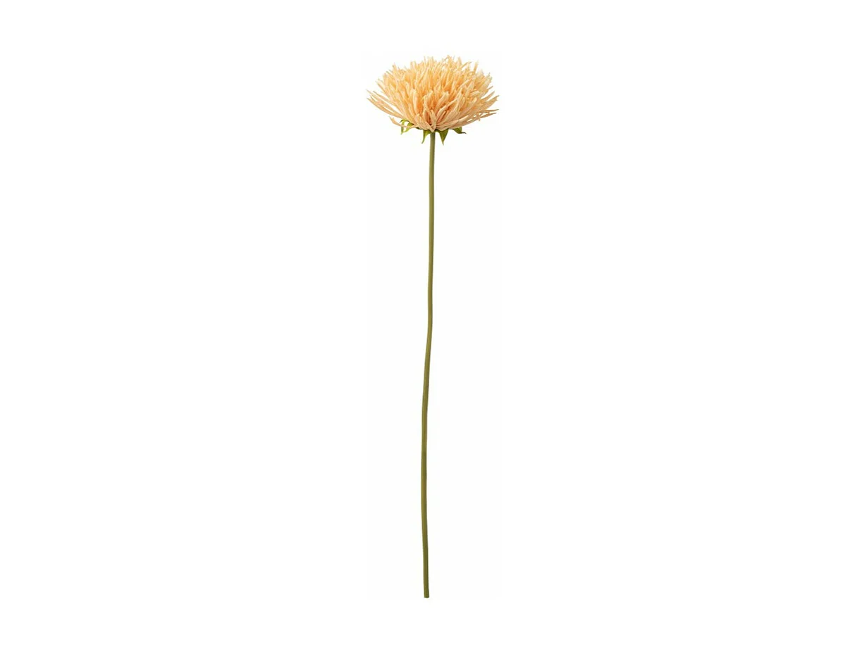 Chrysantheme artificiel sur tige en plastique orange 60x10x9 cm