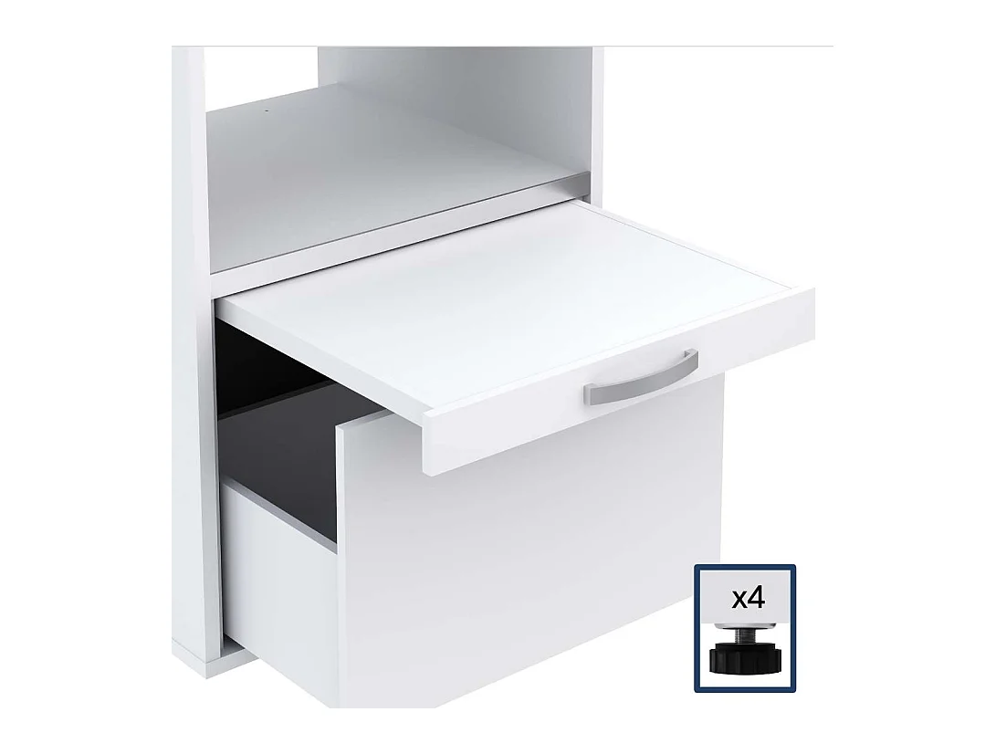 Meuble armoire pour machine à laver T-BATH 67,2x144cm blanc