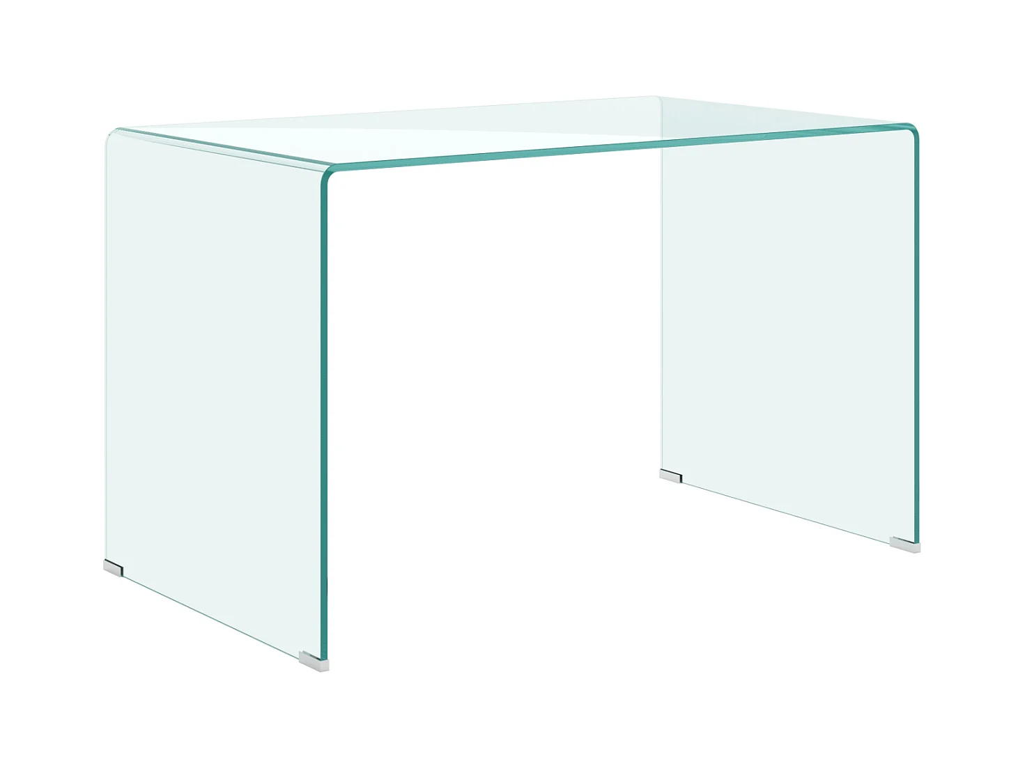Bureau Glassy en verre courbe 120x70x75 cm