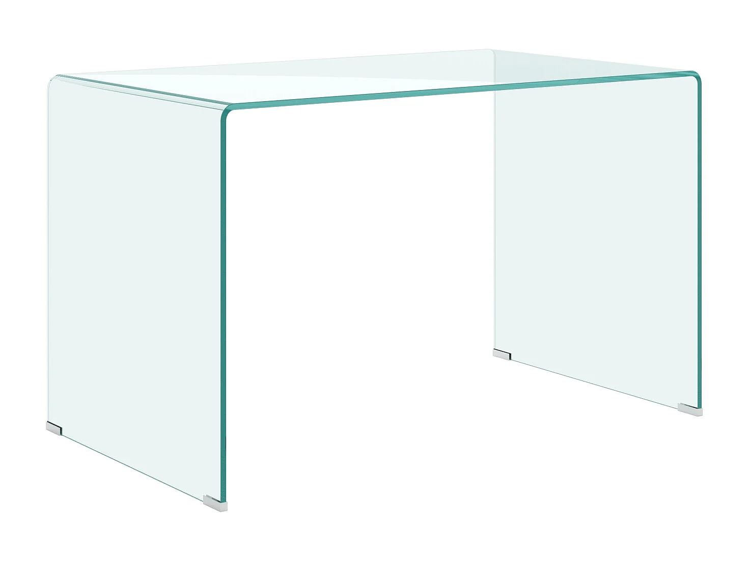 Scrivania Glassy in vetro curvato 120x70x75 cm