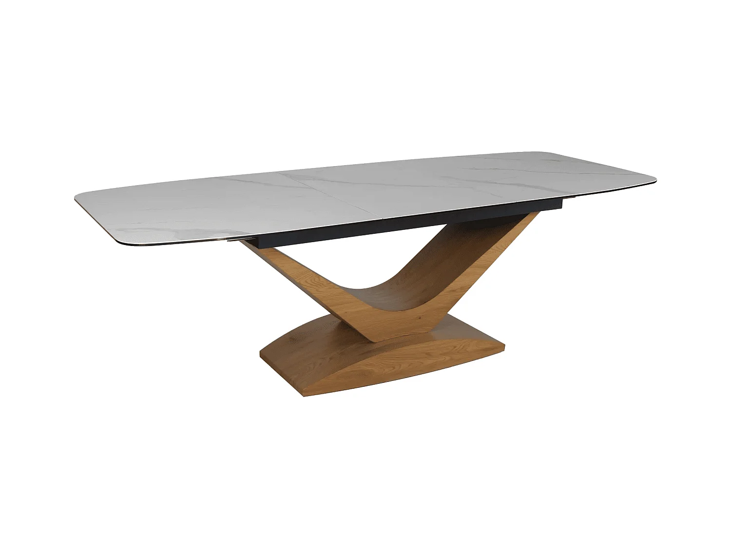 Esstisch Dolce/Keramik&Holz/Weiss&Braun