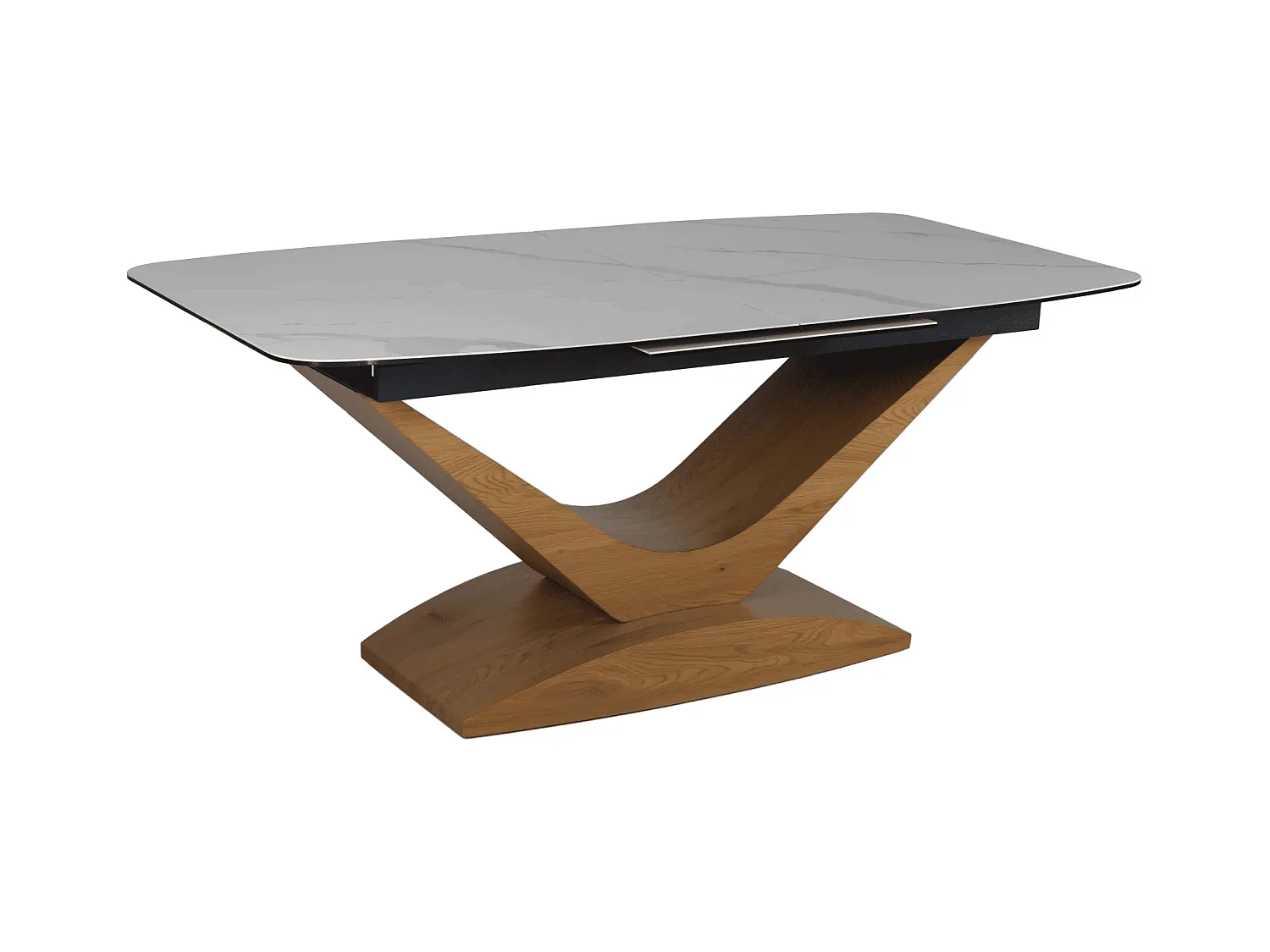 Esstisch Dolce/Keramik&Holz/Weiss&Braun