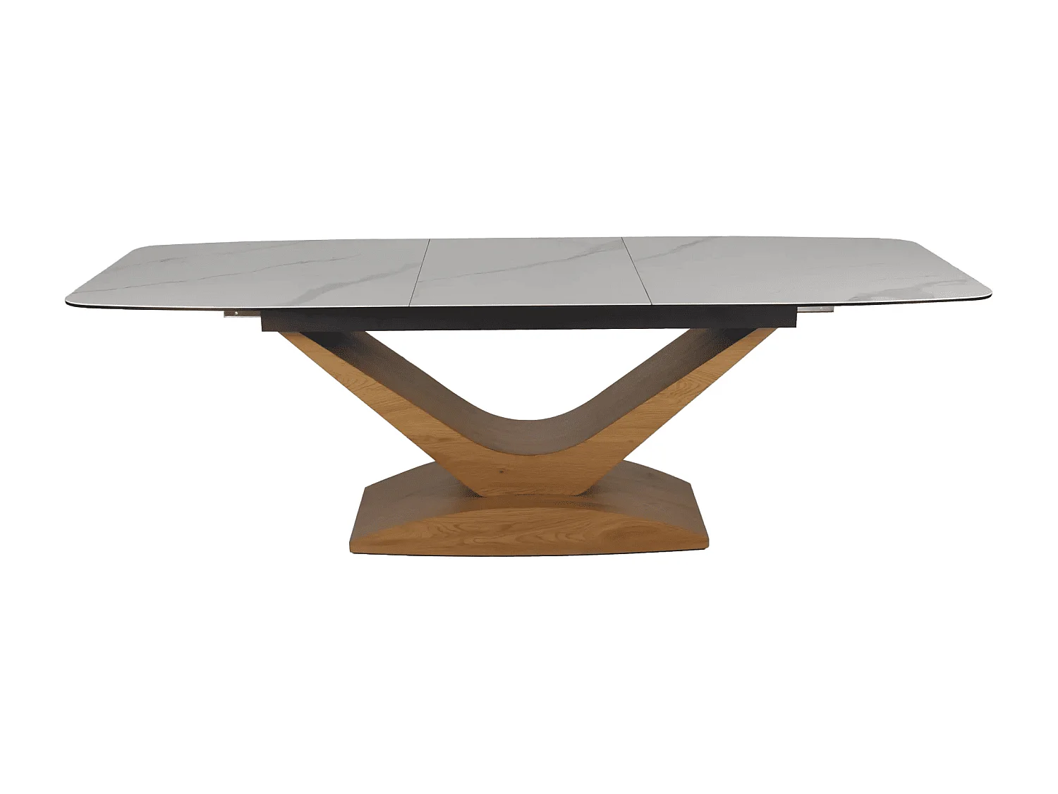 Tavolo da pranzo Dolce/Ceramica Legno/Bianco Marrone