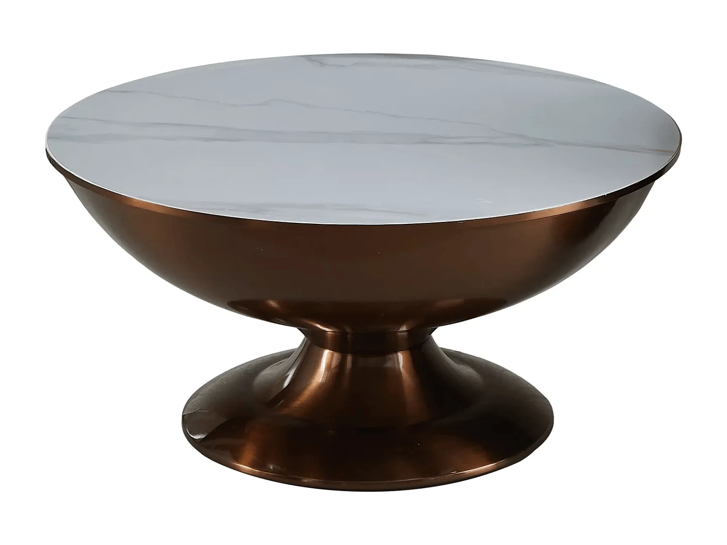 Couchtisch Set Salsa/Keramik/Weiss&Kupfer