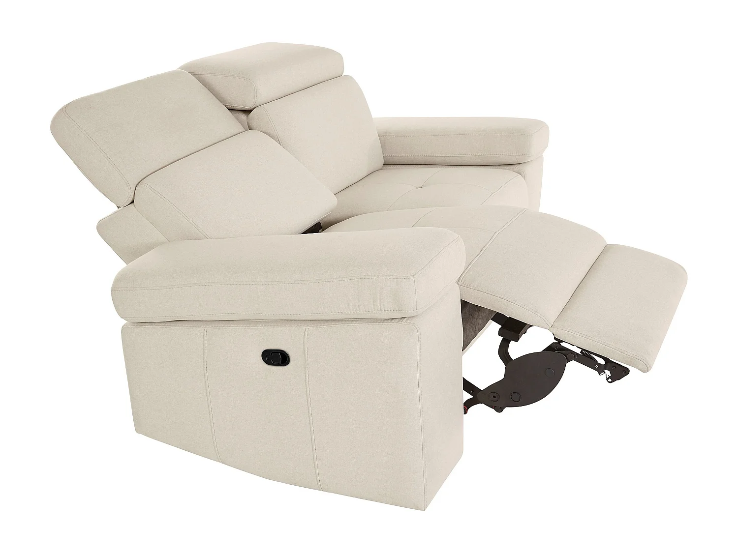 Rayland | Canapé 2 places avec fonction manuelle en sable