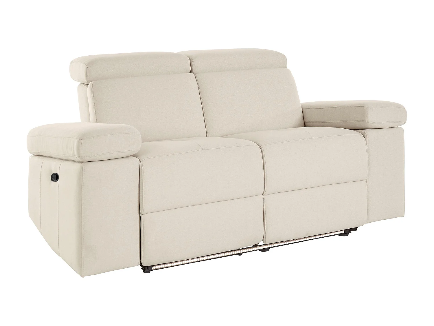 Rayland | Canapé 2 places avec fonction manuelle en sable