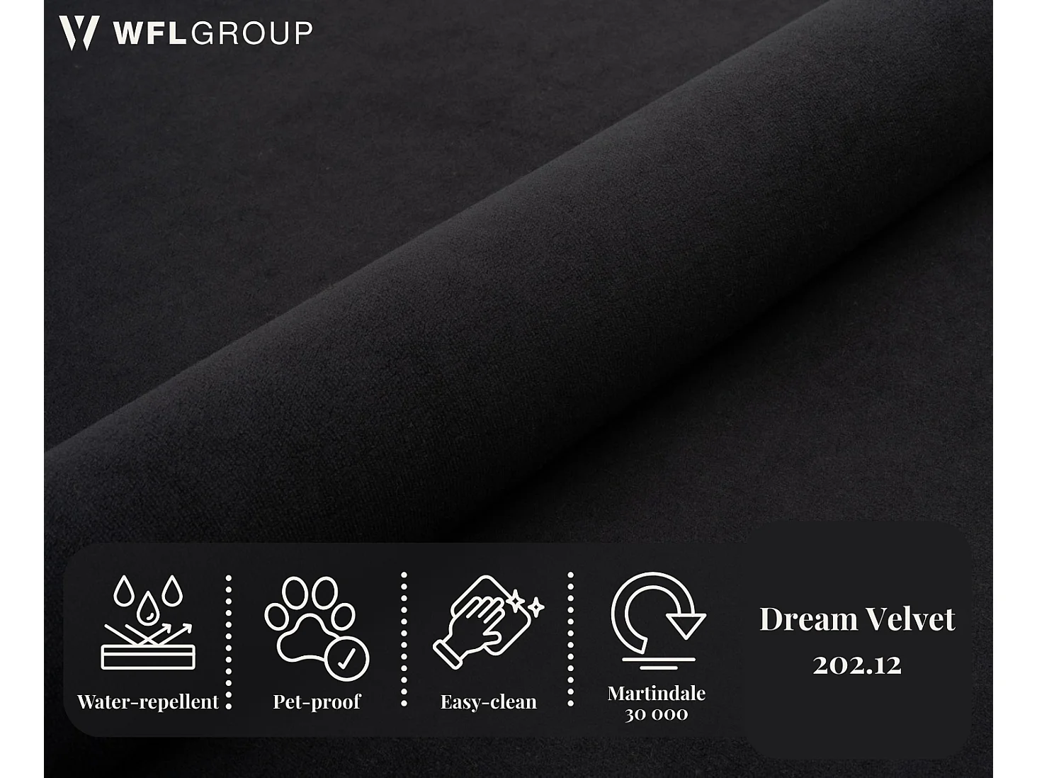 Polsterbett 180x200 – Bettkasten mit Lattenrost – Boucle oder Samt Schwarz – Hohes Kopfteil – Bettgestell ohne Matratze – Harmony – Modernes Doppelbett – Schwarz