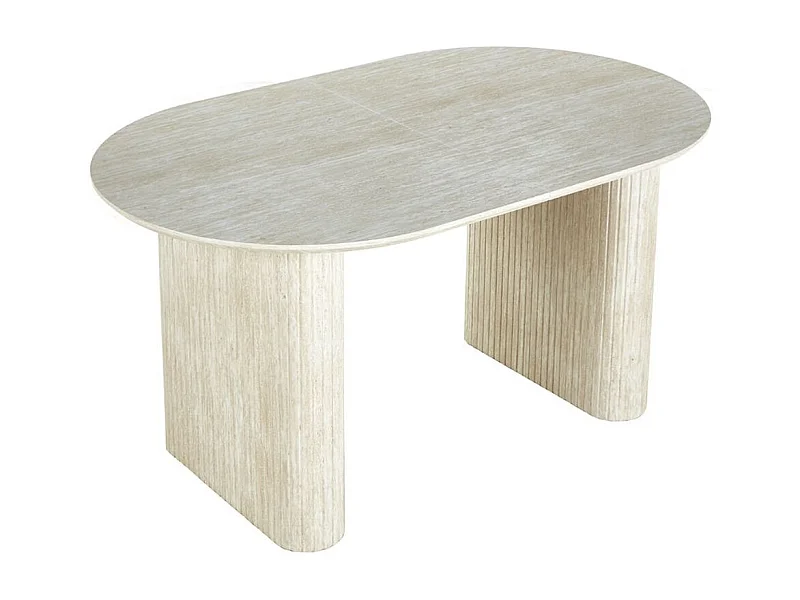 Mesa de comedor Pietra diseño extensible blanco 75x150-190-230x90 cm Adec