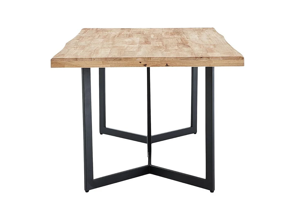 Mesa de comedor Artist diseño fijo roble nordish/negro 76x150x90 cm Adec