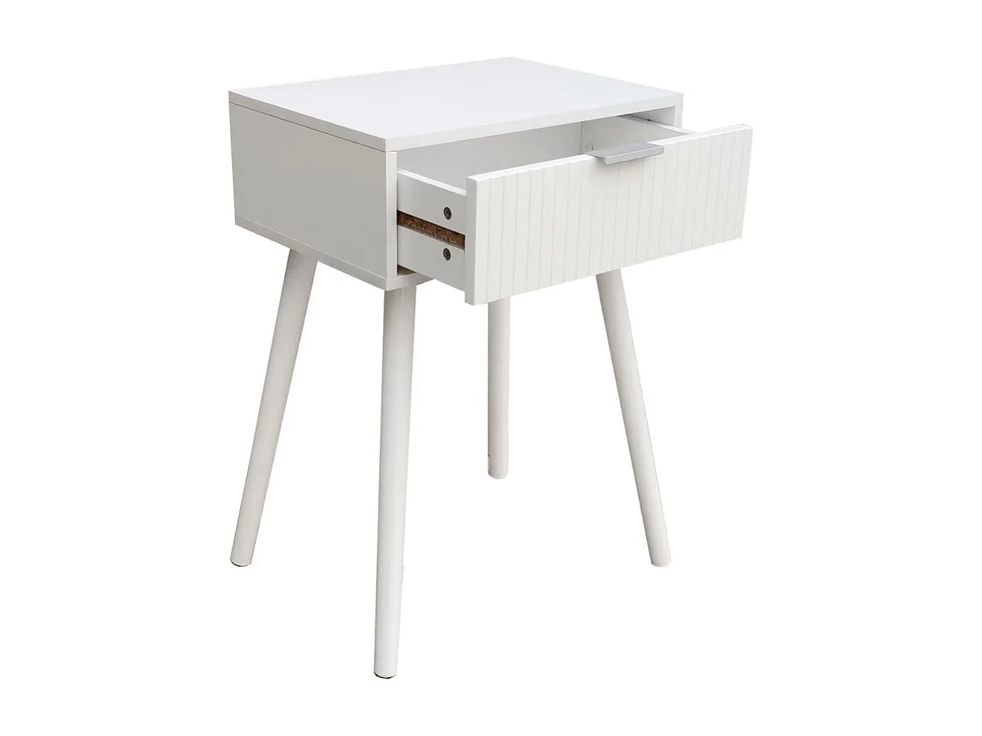 Mesita de noche Freya con cajón blanco 60x40x30 cm Adec