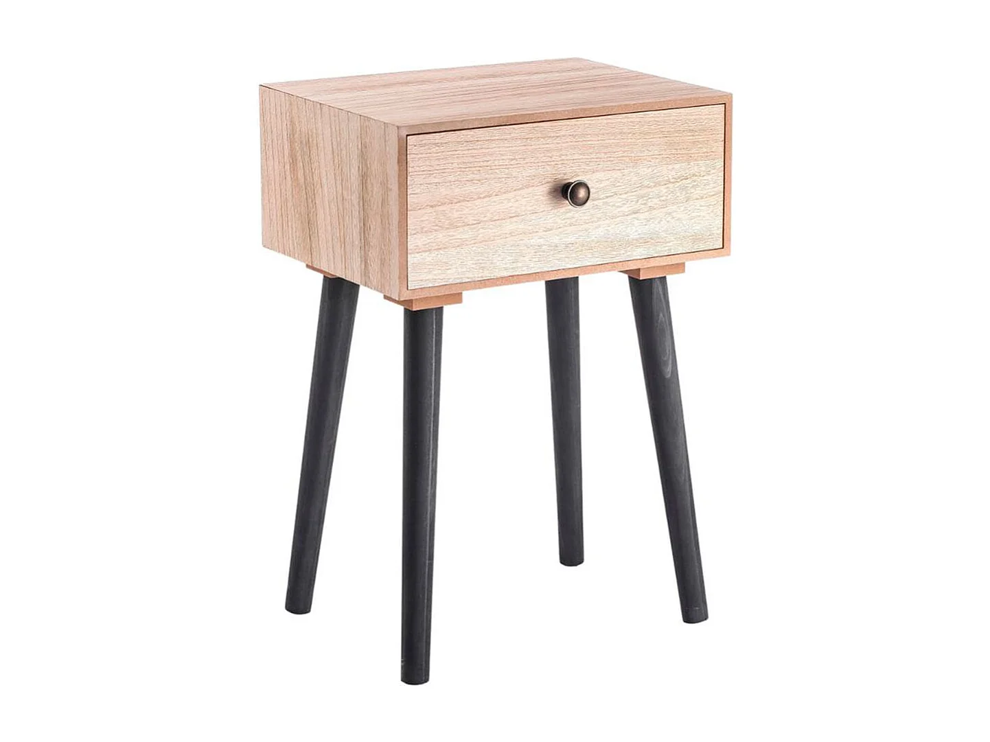 Mesita de noche MOA Vinthera 1 cajón madera 50x35x26 cm