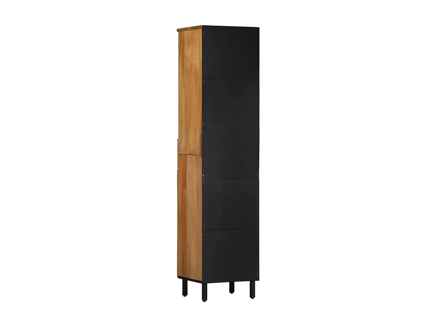 Mobile da Bagno Marrone 38x33x160 cm in Legno Massello di Mango