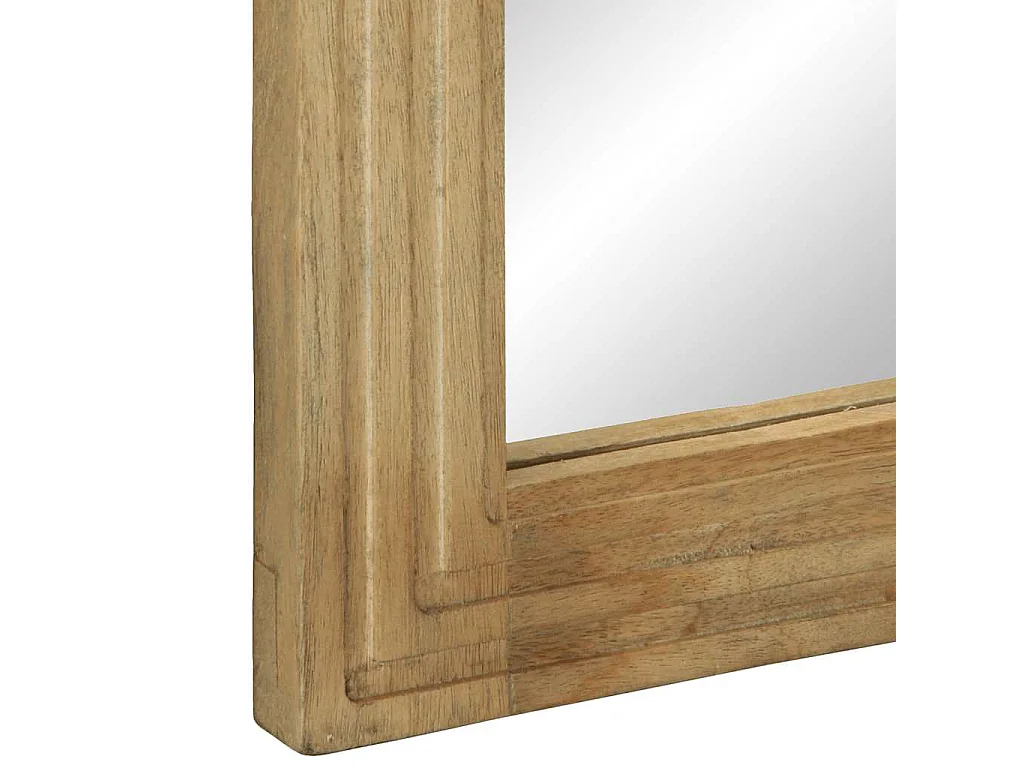 Badspiegel Braun 50x70x2,5 cm Massivholz Mango