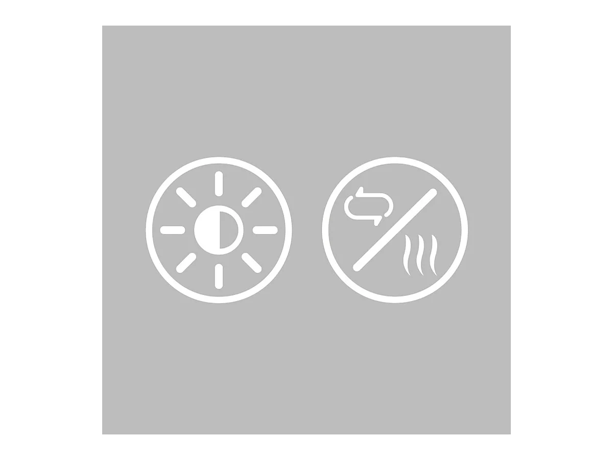 Espejo de baño EDM luz LED 20W forma circular Ø60 cm