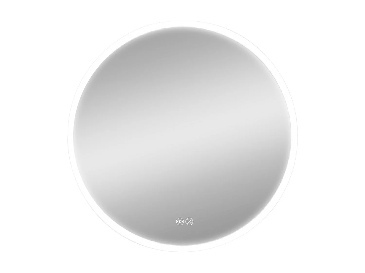 Espejo de baño EDM luz LED 20W forma circular Ø60 cm