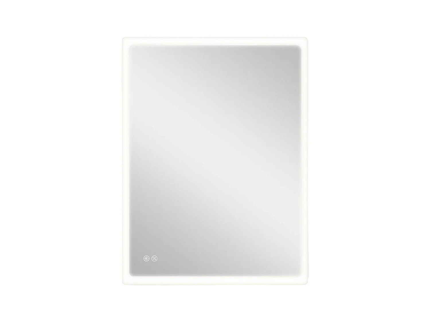 Espejo de baño EDM luz LED 20W forma rectangular 80x60 cm