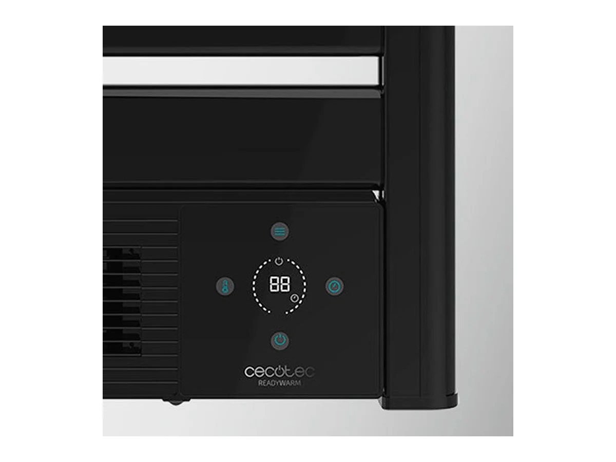 Toallero eléctrico con calefactor cerámico Ready Warm 9790 Ceramic Towel Cecotec 2000W negro