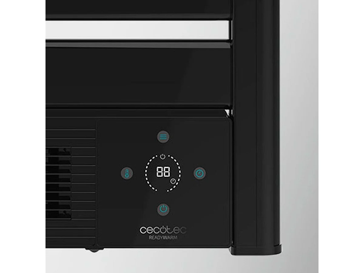 Toallero eléctrico con calefactor cerámico Ready Warm 9790 Ceramic Towel Cecotec 2000W negro