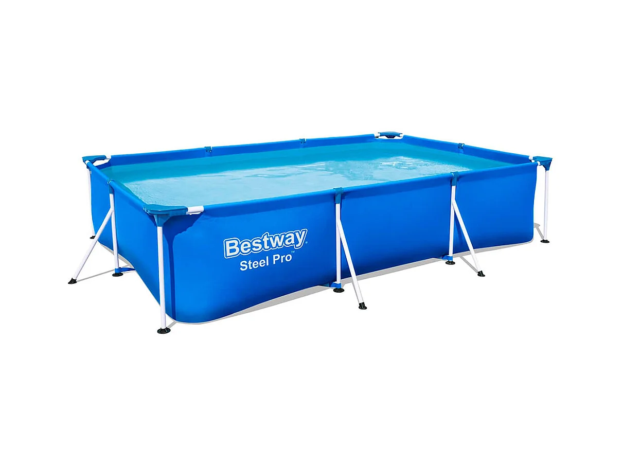 Piscina desmontable Deluxe Splash Frame Pool Bestway 3300L forma rectangular azul 66x300x201 cm