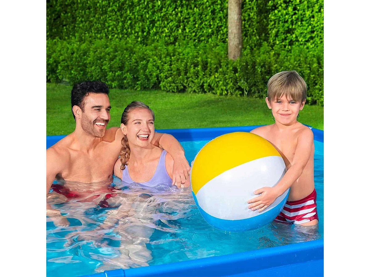 Piscina desmontable Deluxe Splash Frame Pool Bestway 3300L forma rectangular azul 66x300x201 cm