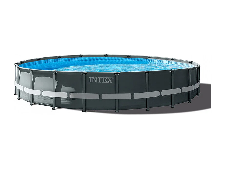 Piscina redonda desmontable Ultra XTR Frame Intex 30079L con depuradora gris oscuro Ø610x122 cm