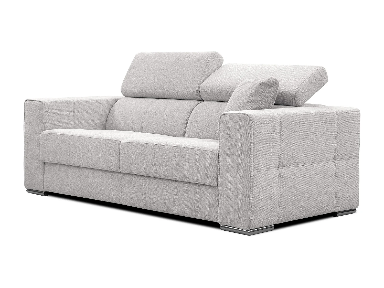 QUARTZ Sofa 3-Sitzer, silbergrau