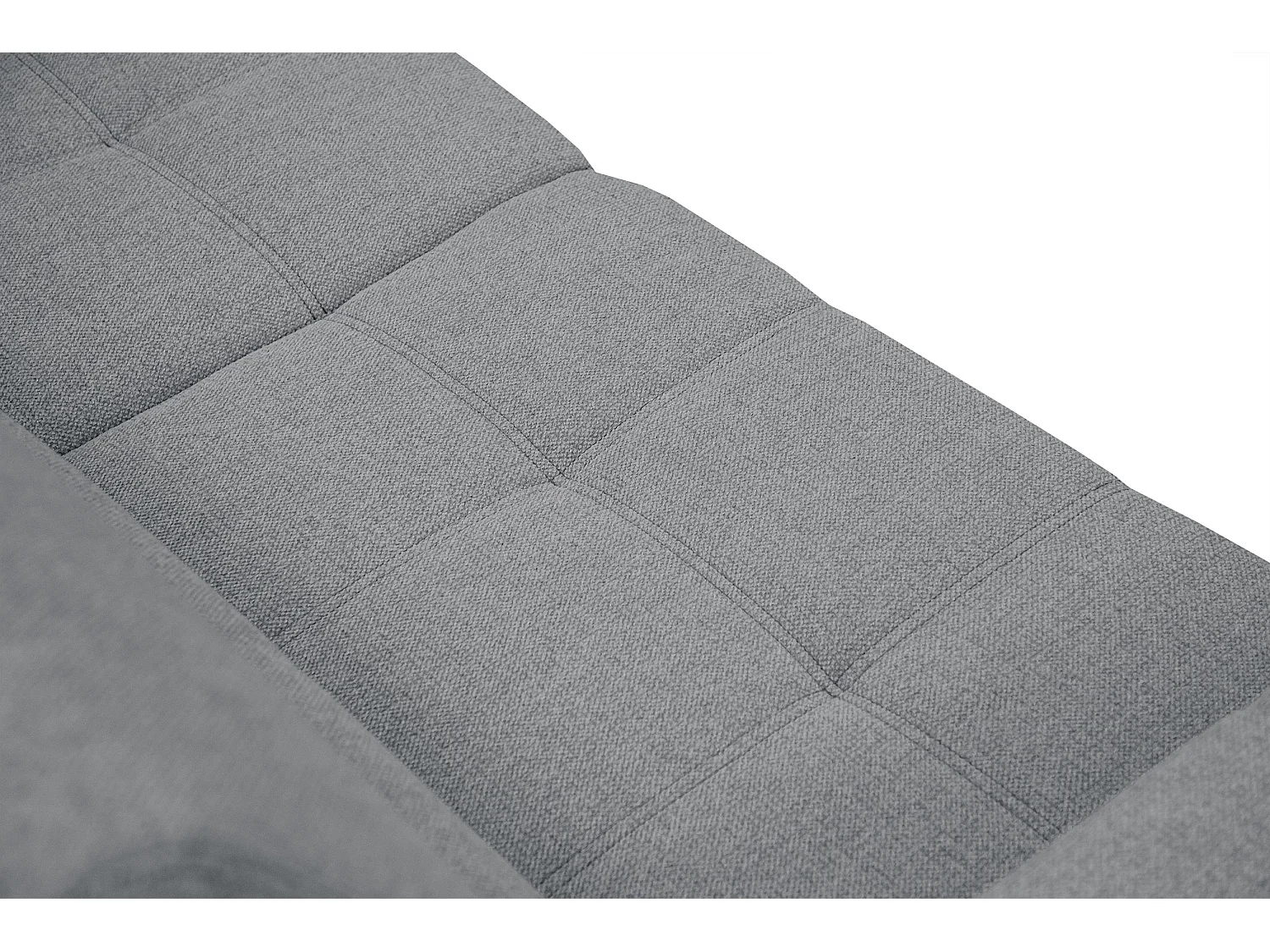 Canapé 3 places tissu gris - QUARTZ